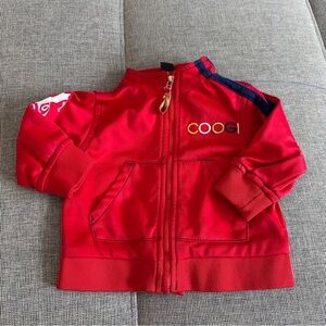 COOGI Baby Infant Zip Up Jacket Side Pockets Red Size 6/9 Months Unisex